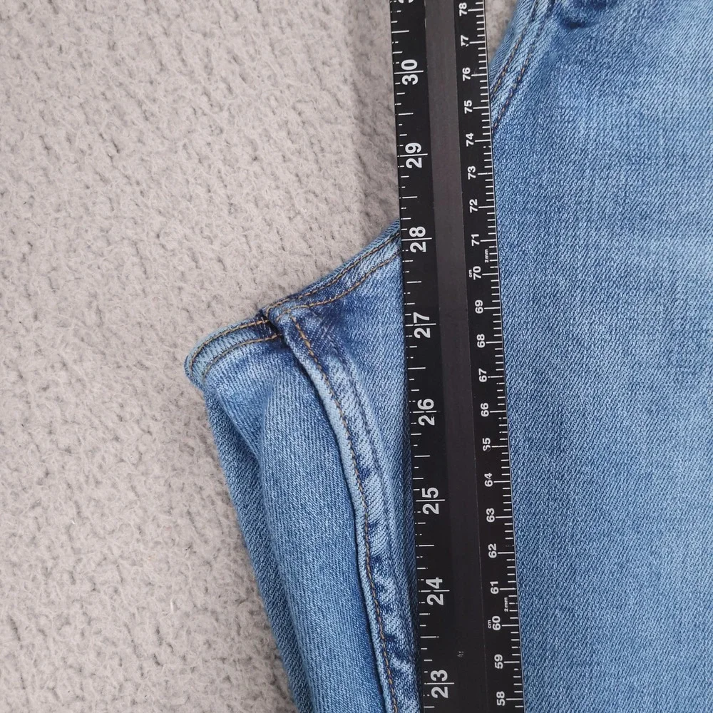 SILVER Jeans Size 22 Beau Slim Straight Girlfriend Distressed Denim 44x27